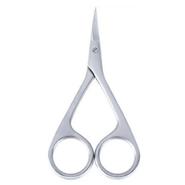 

Wholesale Stock Silver Make Up Eyebrow Tool Manicure Cosmetic Eyebrow Scissors