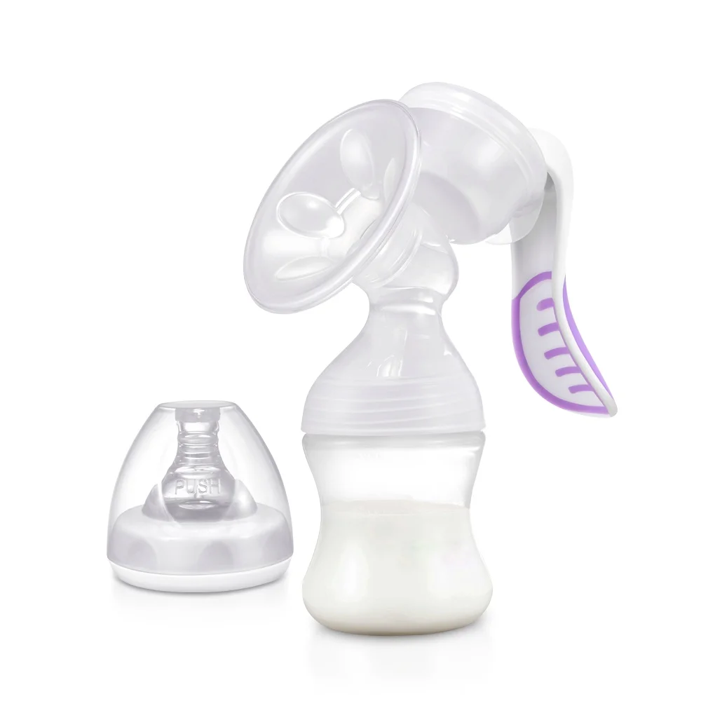 

4 levels of suction adjustable best manual breast feeding pump, Customized