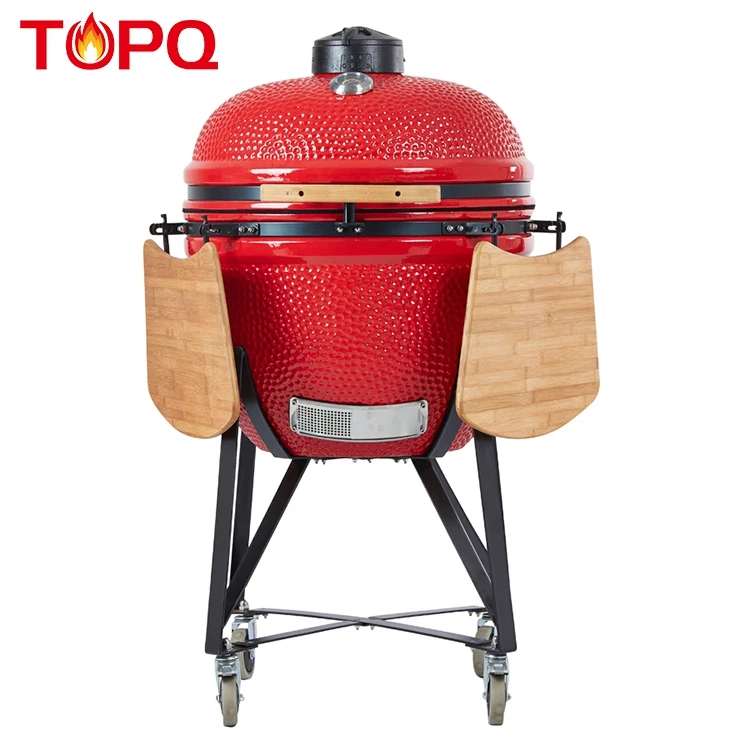 Topq Ceramic Fire Pit Chimney Folded Bbq Stand Grill Buy Fire Pit