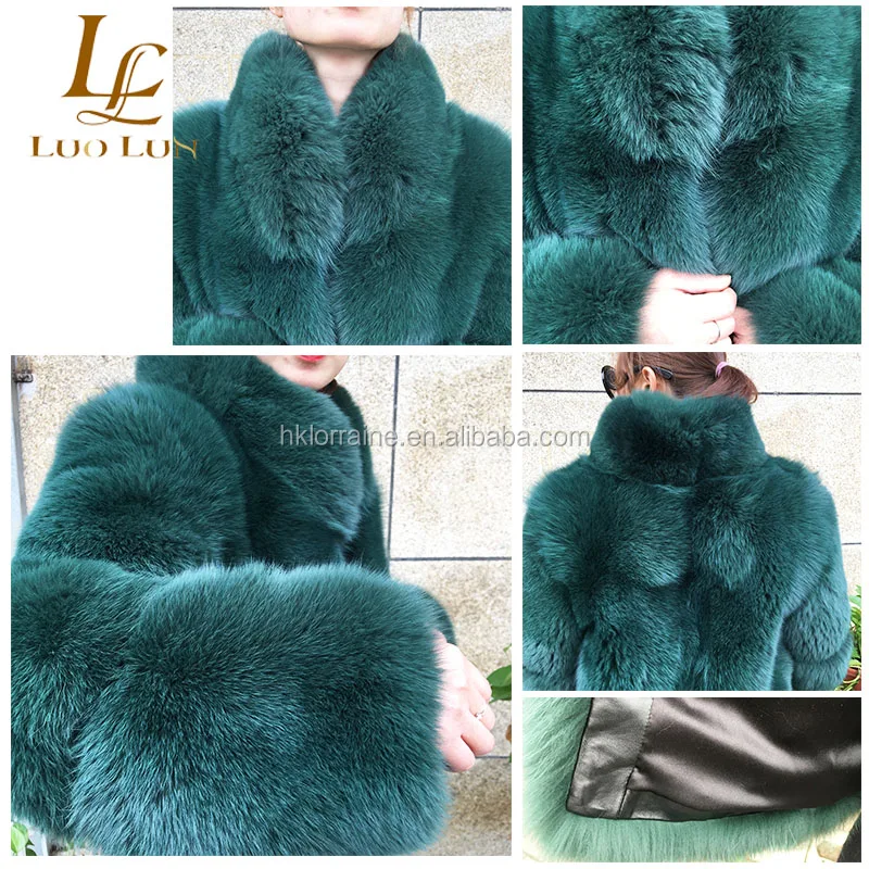 Women Fur Coats Real Natural Fox Fur Fashion Jacket For Winter - Buy