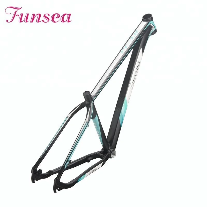 

China Funsea wholesale high quality factory price OEM ODM mountain bike frames alloy 6061 mtb bicycle frame, Black/red/silver