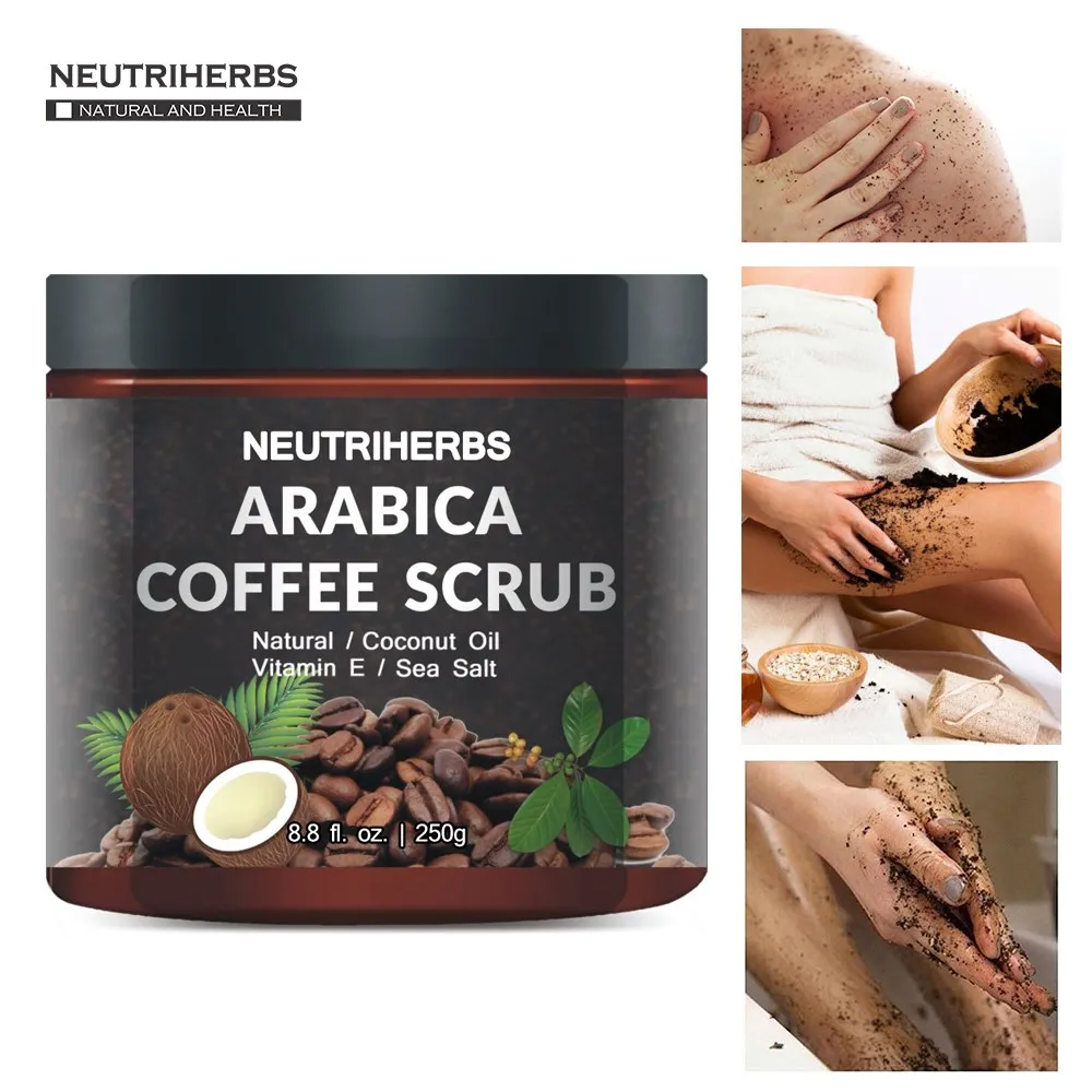 New 100 Natural Arabic Coffee Scrub Dead Sea Salt Wholesale Body Scrub