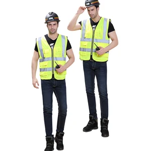 Multi pocket reflective work vest mens workwear uniform Multi pocket reflective work vest mens workwear uniform