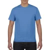 Basic casual style 100% cotton blank o-neck blue men's T-shirts