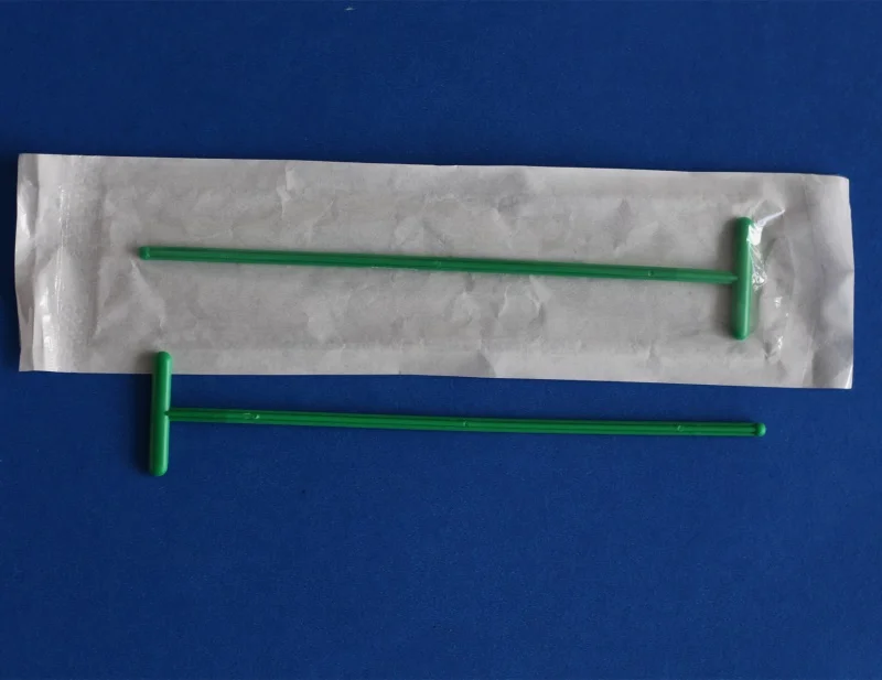 T Sharp Plastic Sterile Bacterial Cell Spreader For Lab Buy Plastic