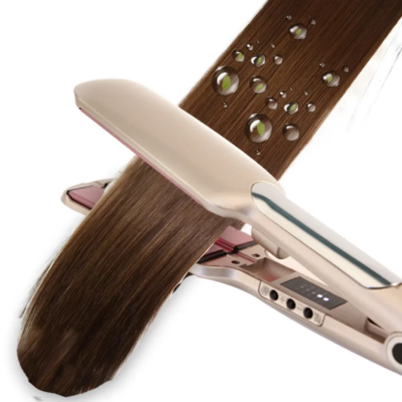 

Infrared Hair Care Iron Recovers The Damaged Hair LCD Display Hair Treatment Styler Cold Iron Salon Straightener Flat Iron, N/a