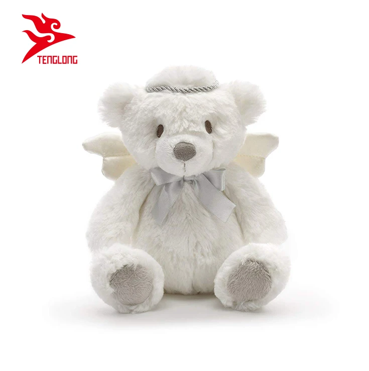white teddy bear with wings