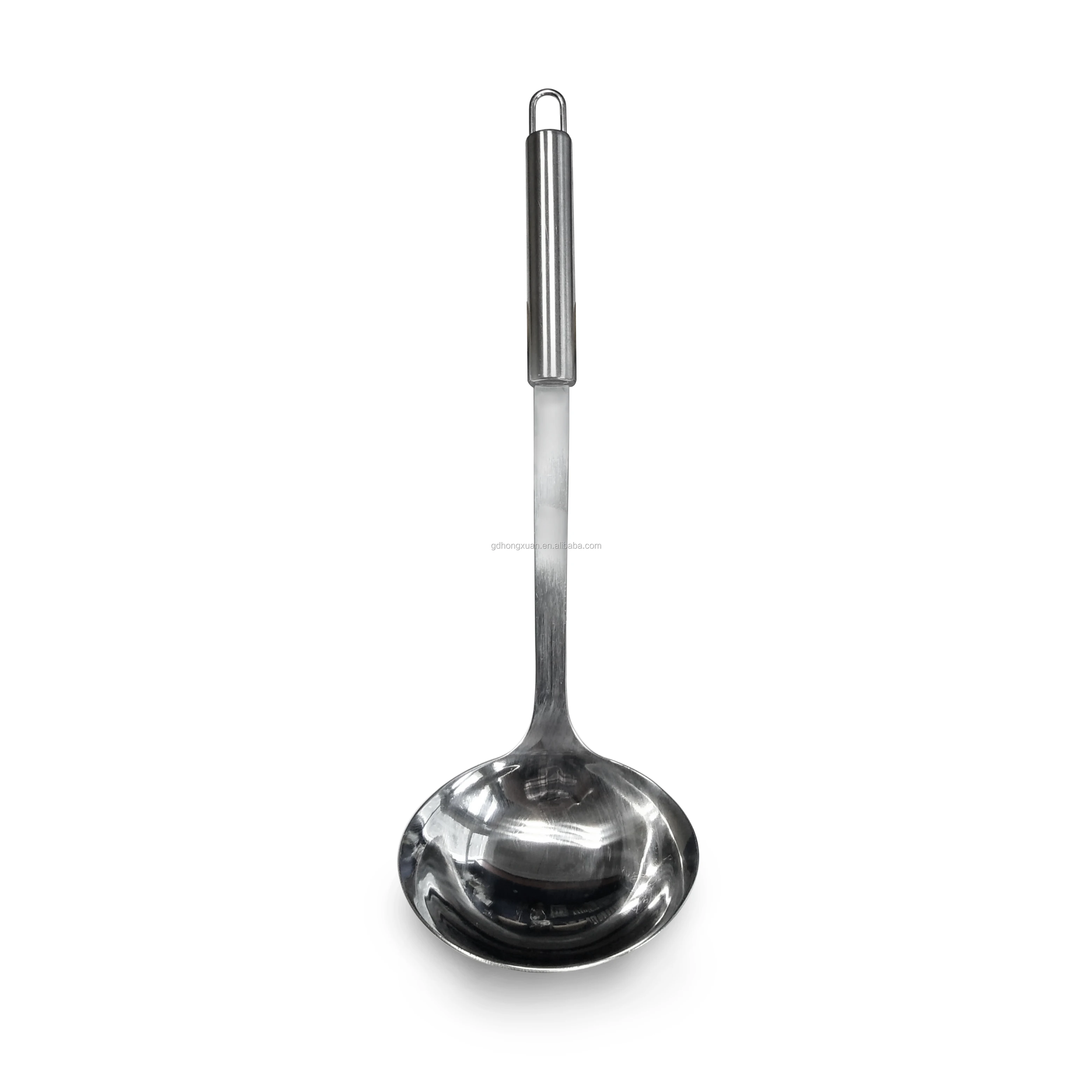 Heavy Duty Thick Stainless Steel Kitchen Ladle Pro Restaurant Utensil Soup Sauce Spoon Ladle