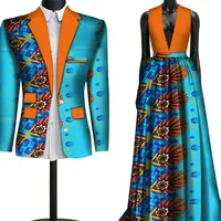 

Sweet Lovers Matching Couples African dashiki dress Maxi African Dresses and Mens Blazer Suits Plus Size WYQ79