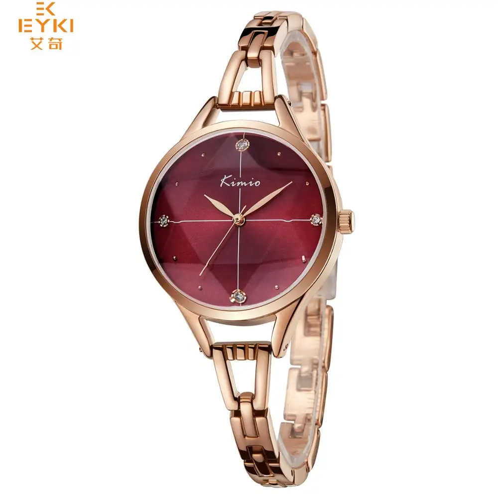 

KIMIO K6278M Women Quartz Watches Rose Gold Casual Lady Wrist Watch for Ladies, 6 color for you choose