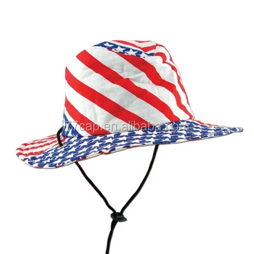 flag bucket hat