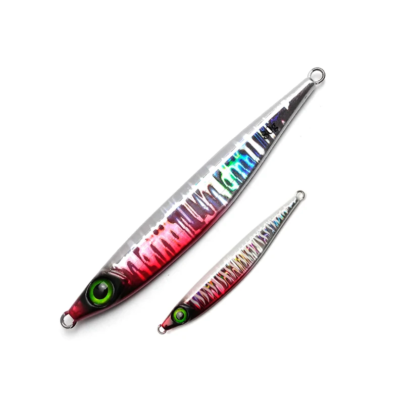 

FUNADAIKO jigman 3d eye lead jig fishing bait Artificial Metal jigging Lure laser fishing Jigging spoon lure Slow lure jig, Colorful