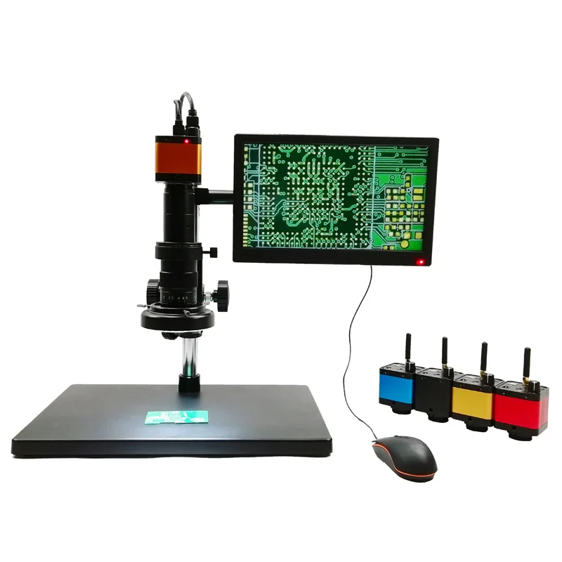 
2019 New Digital Video Microscope 2M/4M/14M/16M HD MI/USB/WIFI Industrial Camera Video Camera Microscope  (60799962466)