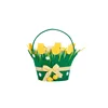 Unique Natural Tote Easter Hanging Basket