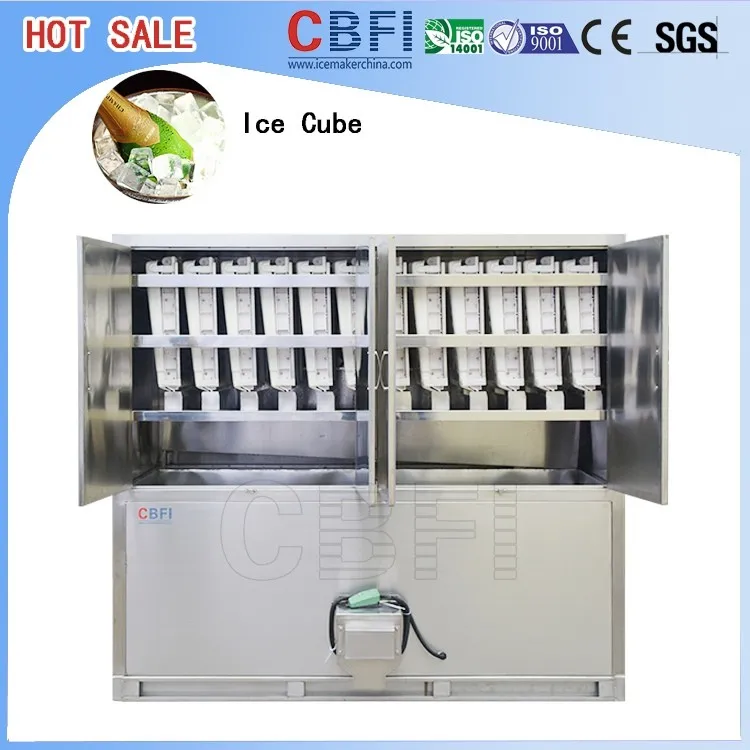 product-CBFI-Guangzhou Icesoure cube ice Maker with ice bin stainless steel 304-img-1