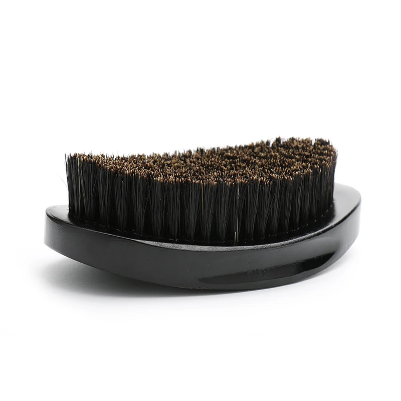 

Sales promotion 100% boar bristle 360 wave curve wooden beard hair brush