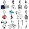 2018 New collection 925 sterling silver charms for snake bracelet wholesale stone enamel silver dangle charm