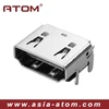 right angle micro hdmi solder connector
