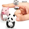 DAICY 2017 new arrival cute resin animal open plastic ring