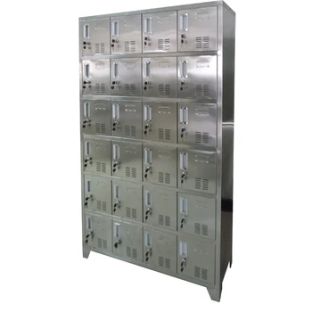 Commercial Multi Door Sus Pantry Storage Cabinet 24 Compartment