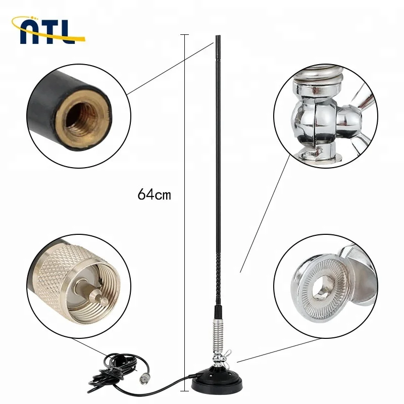 
VHF High Gain Car Ham Radio Antenna 