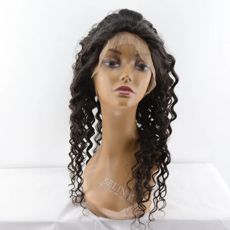 

cambodian full lace wig deep curl with free parting made in china virgin lace wig with baby hair around, N/a