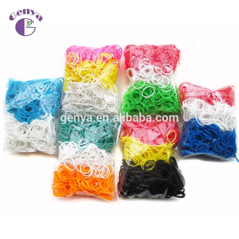 

Genya cute mini country flag DIY loom bands elastic hair bands for kids