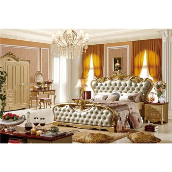 german exotic gold leaf carved wooden bed bedroom furniture - buy gold leaf  carved bedroom furniture,german bedroom furniture,exotic bedroom furniture