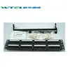 W-TEL network High Quality Smart 24port UTP SC/ST/LC ODF fiber optic krone patch panel cat6cat7