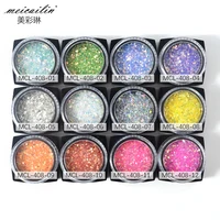 

Nail Mermaid Glitter Flakes Sparkly 3D Hexagon Colorful Sequins For nail