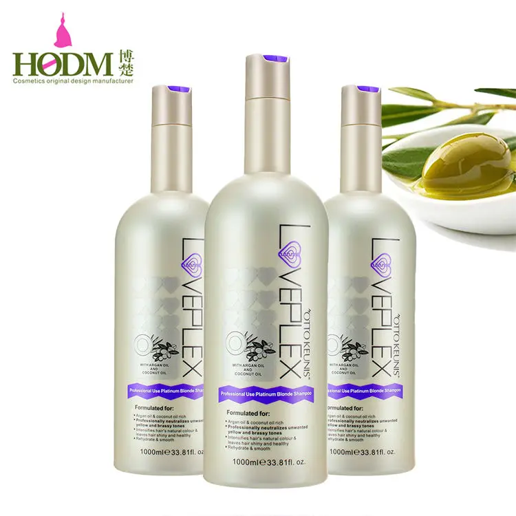 Professional Use Platinum Blonde Bio Hair Silver Shampoo No Yellow