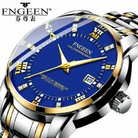 

FNGEEN 2081 2019 New Fashion Rome Scale Crystal Quartz Watch Life Waterproof Luminous Pointer Wrist Watch For Men