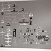 Supermarket display packing small plastic sock hanger hook plastic hanger small hanging sock display hanger
