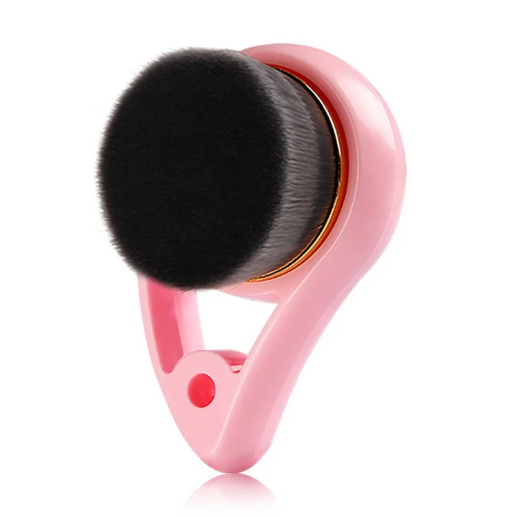 

Made in China High Quality Soft Fiber Pink Color Plastic Handle Small Size Private Label Facial Cleaning Brush, As pics