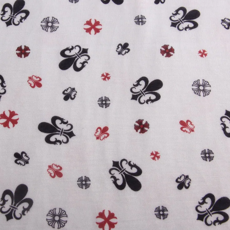 patterned jersey knit fabric