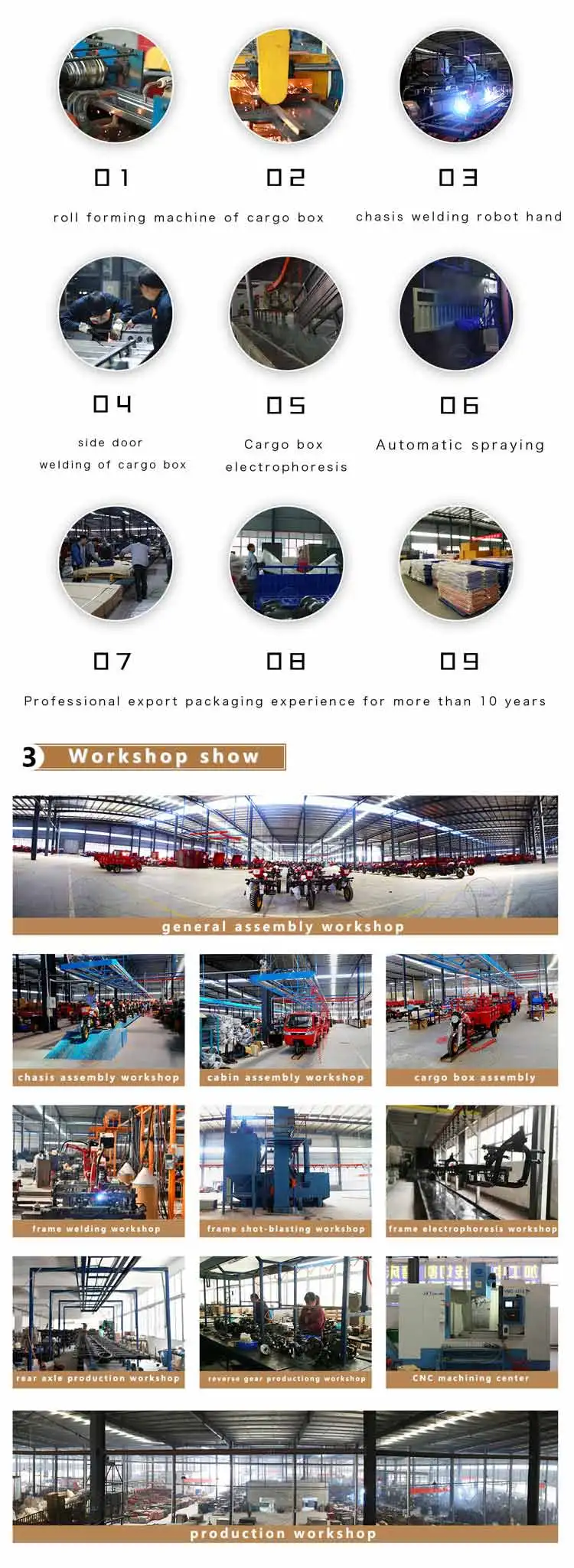 Top quality 300cc three wheel tricycle cargo motorcycle with cabin