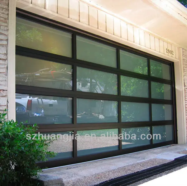 Modern Contemporary Full View Frosted Glass Garage Doors 16x7 Buy