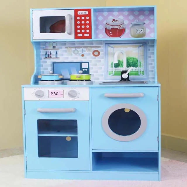 play kitchen set with washer and dryer