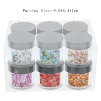 

BIN Nail Glitter 10ML Jars Rhombus Shape Nail Art Glitter Powder