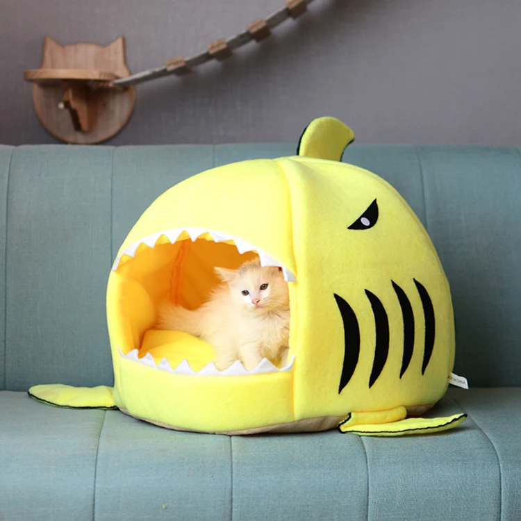 
Canopy Washable Raised Fancy Sofa Shark Pet Cat Bed Luxury Cat Dog Pet House for Sale 