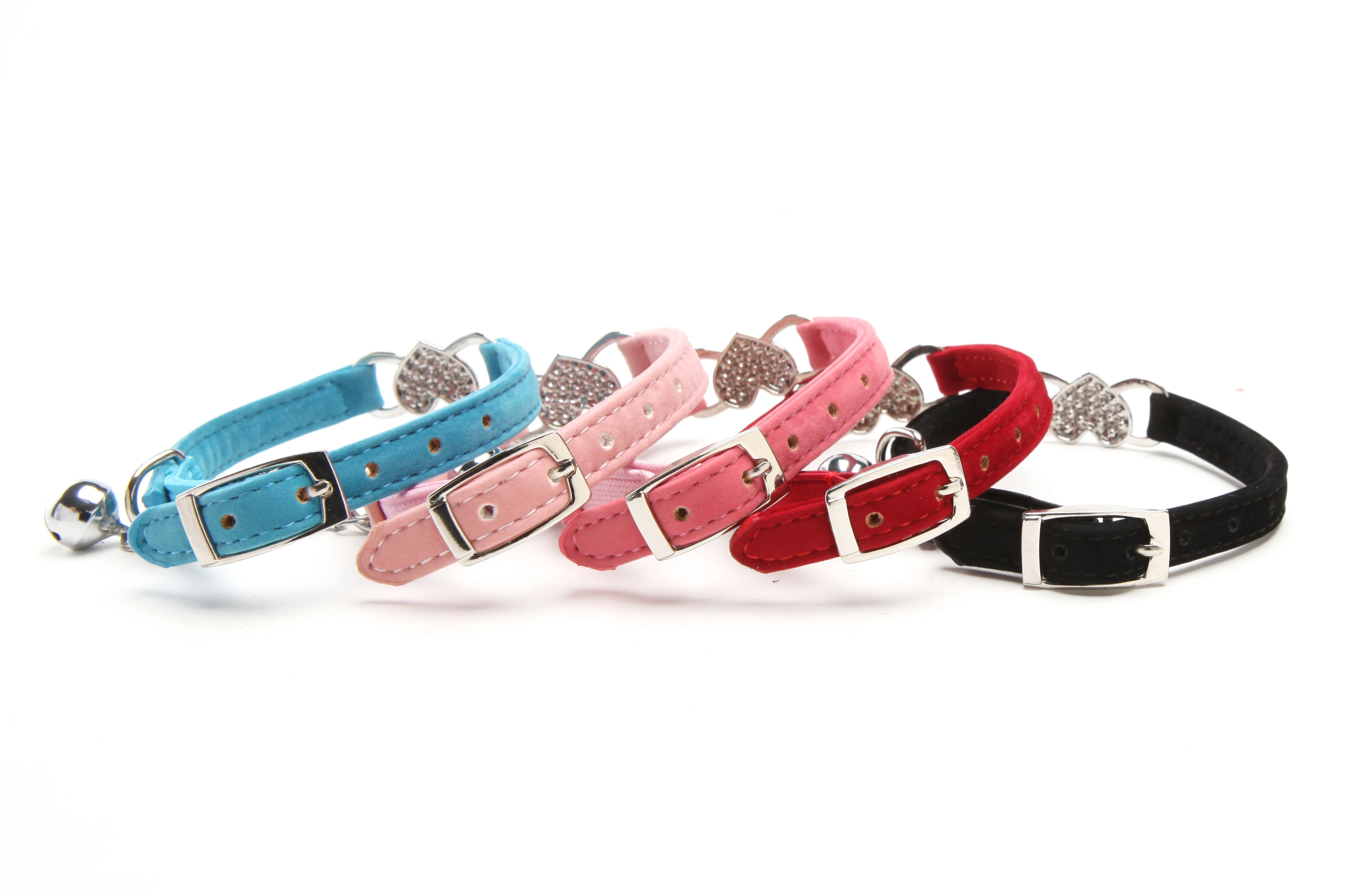 Wholesale Pu Leather Charms With Rhinestone For Dogs Leather Dog Collar