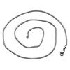 Unisex Stainless Steel Silver 3mm Long Flexible Snake Chain Necklace for Pendant