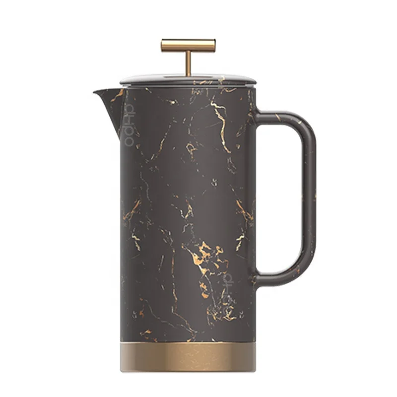

DHPO 1000ml Creative ceramic portopo french press coffee maker, Black, white, gray, red, blue, green, yellow