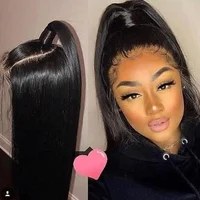 

High Quality Black Full Lace Wigs straight hair human hair brazilian lace frontal wigs for black women 360 lace frontal wig