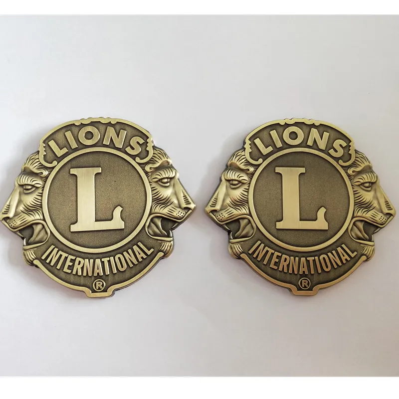 Wholesale Stock Lions International Car Emblem With 3m Sticker Buy