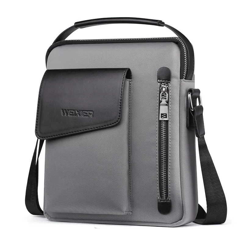 

WEIXIER Men Messenger Bag Fashion Male Cross-Body Bag 2019 Waterproof Tote Satchel Shoulder Bags Men Travel New Handbag Flap
