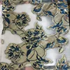 factory direct fashional new organza jacquard polyester fabric metallic fabric leaf and flower jacquard brocade fabric