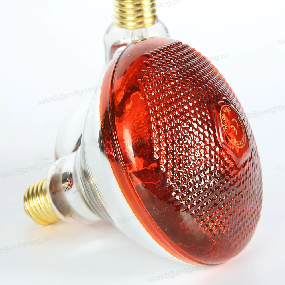 Stand infrared bulb par38 150w red explosion proof infrared heat lamp for auto body paint drying, physiotherapy, hair, medical