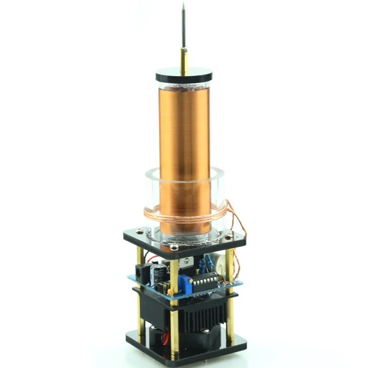 Musik Tesla Spule Diy Kit Plasma Lautsprecher für Physik Experiment Diy  Board Golden