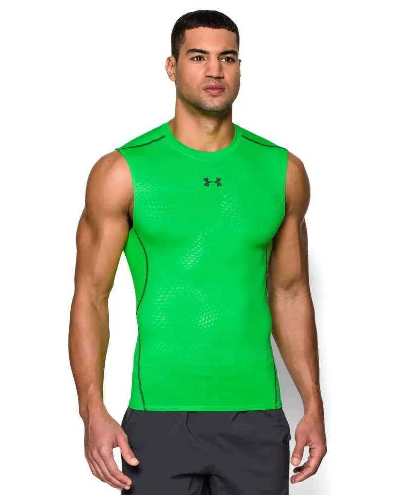 under armour men's heatgear armour sleeveless compression shirt